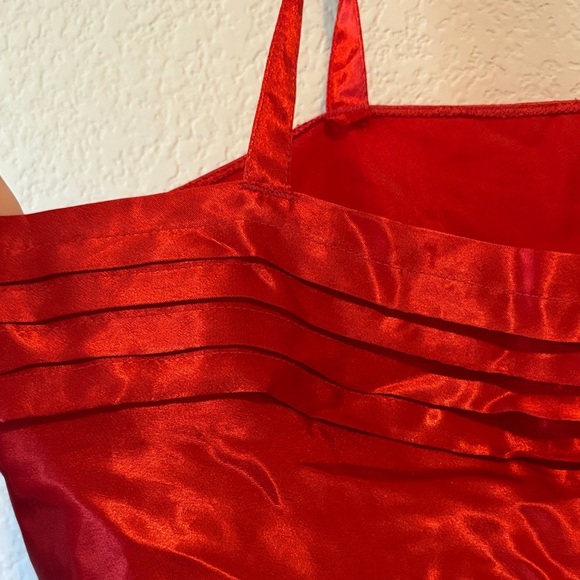 Vintage lingerie red cami slip top - Picture 3 of 4